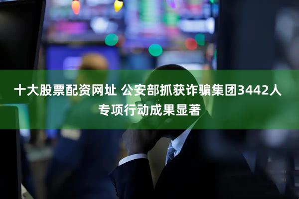 十大股票配资网址 公安部抓获诈骗集团3442人 专项行动成果显著