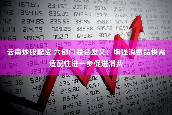 云南炒股配资 六部门联合发文:增强消费品供需适配性进一步促进消费